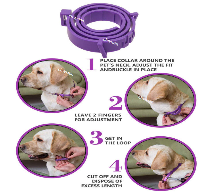 Calming Collar for Dogs & Cats - Adjustable, Waterproof, Anxiety Relief