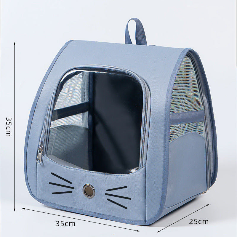Breathable Mesh Pet Carrier Backpack for Small Dogs & Cats