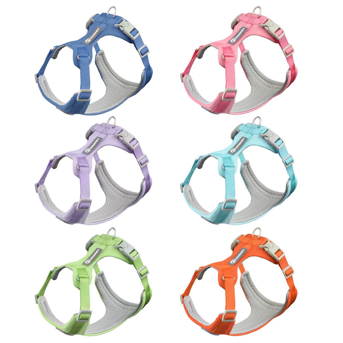 No-Pull Adjustable Dog Harness - Breathable Vest for Whippets & Greyhounds