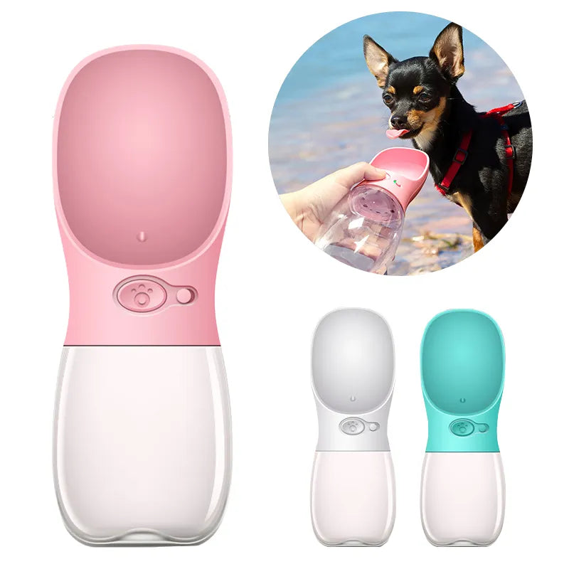 Portable Travel Water Bottle for Dogs & Cats - Leak-Proof Drinking Dispenser