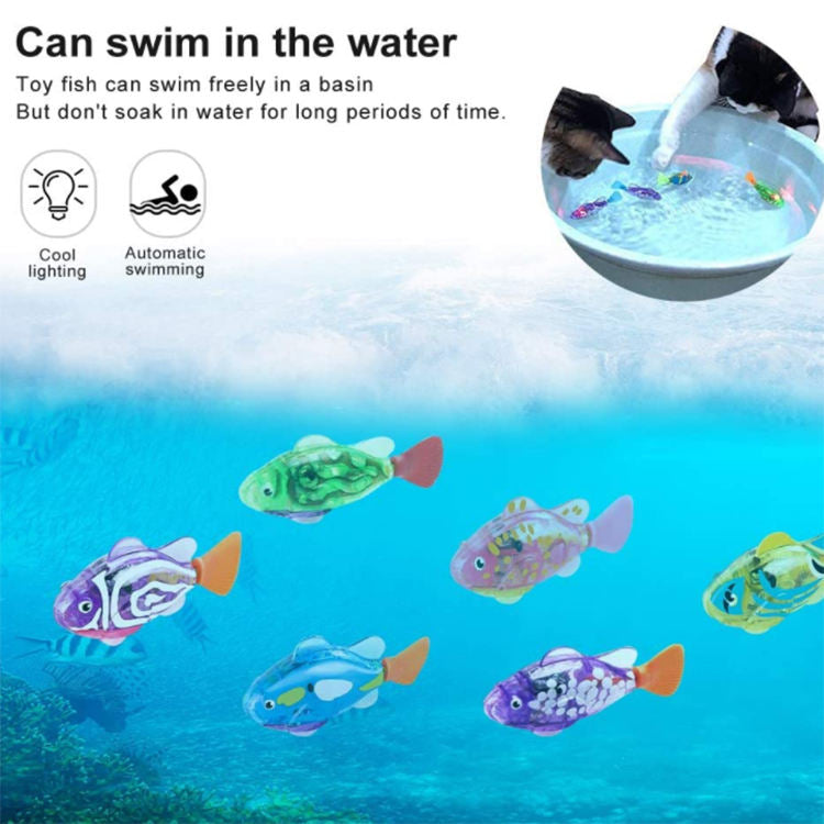 Interactive Robotic Swimming Fish Toy for Cats - Motion-Activated