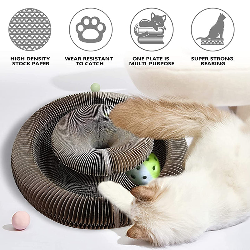 Cat Scratching Board with Bell & Climbing Frame