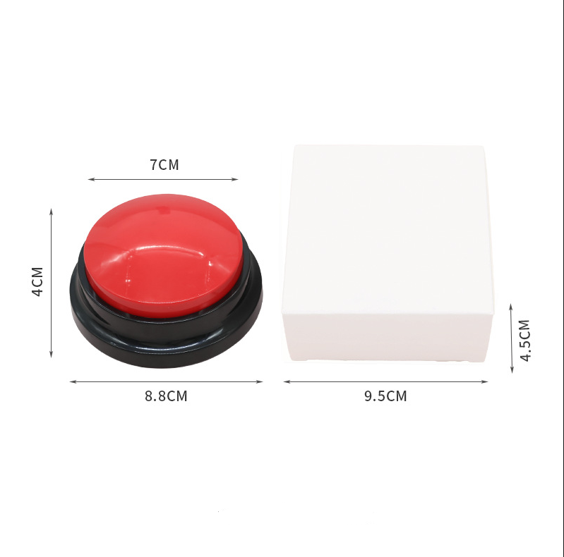 Talking Buttons for Dogs & Cats - Recordable Communication Toy