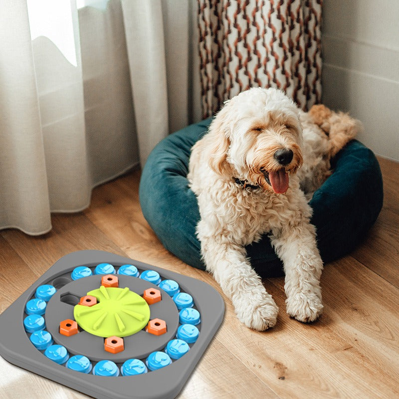 Interactive Treat-Hiding Puzzle Feeder for Dogs & Cats