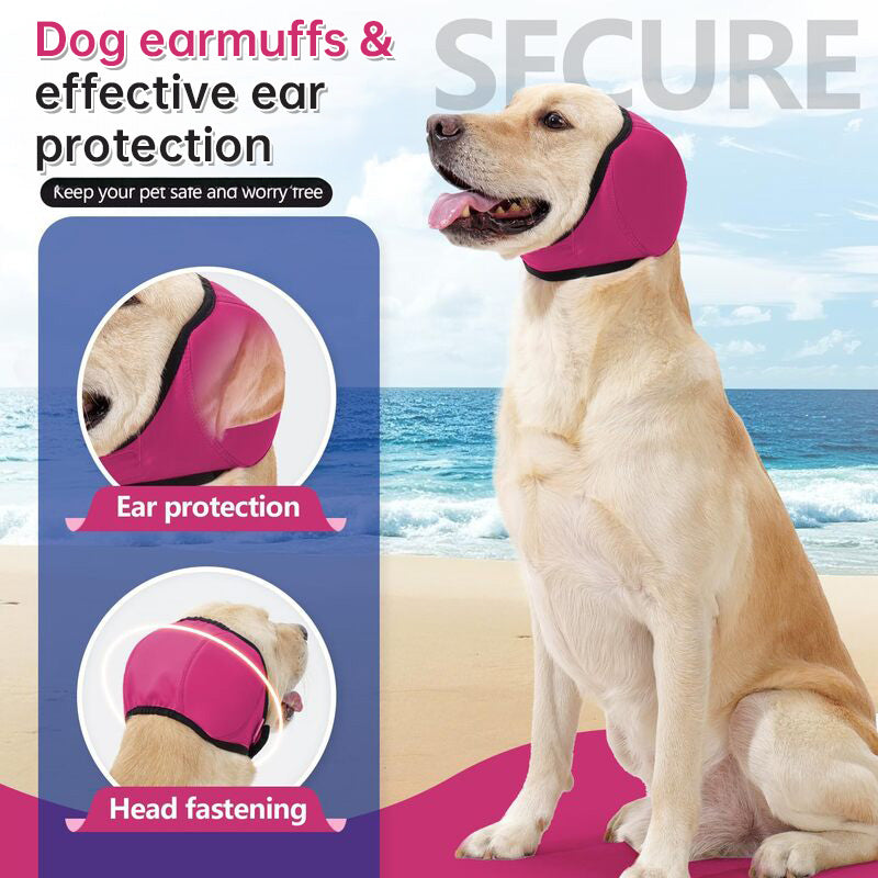 Noise-Cancelling Dog Ear Muffs - Waterproof for Swimming & Grooming