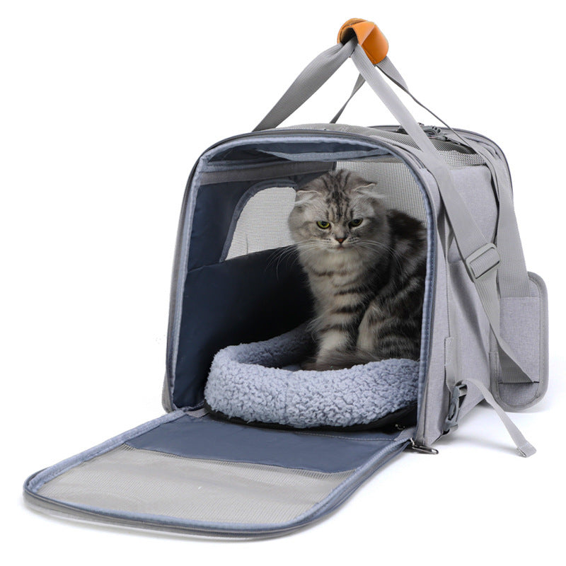 Foldable Cat & Small Dog Travel Backpack - Breathable Pet Carrier