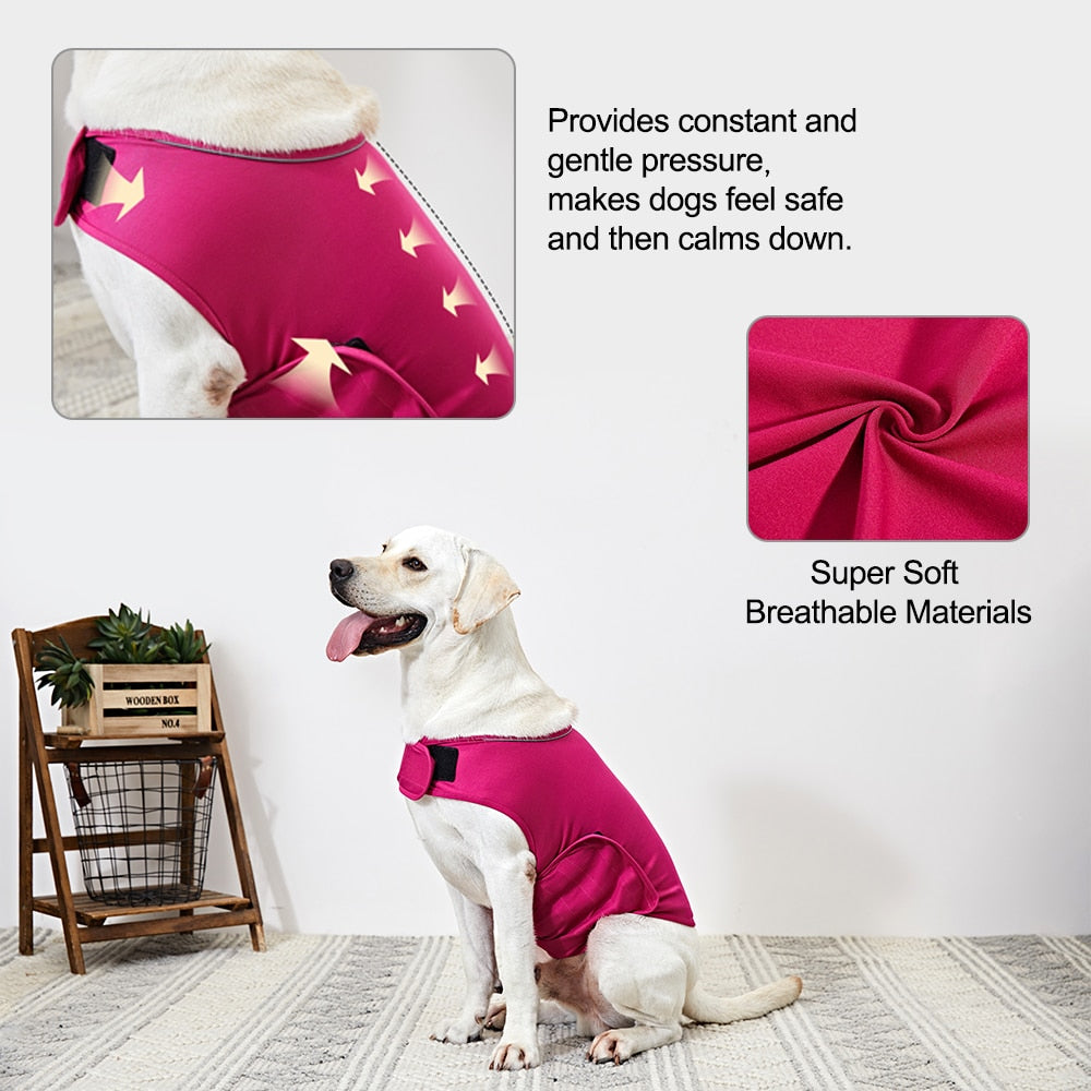 Anxiety Relief Vest for Dogs - Calming Thunder Jacket