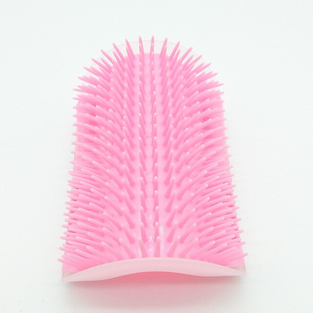 Self-Grooming Massage Brush for Cats - With Catnip Holder