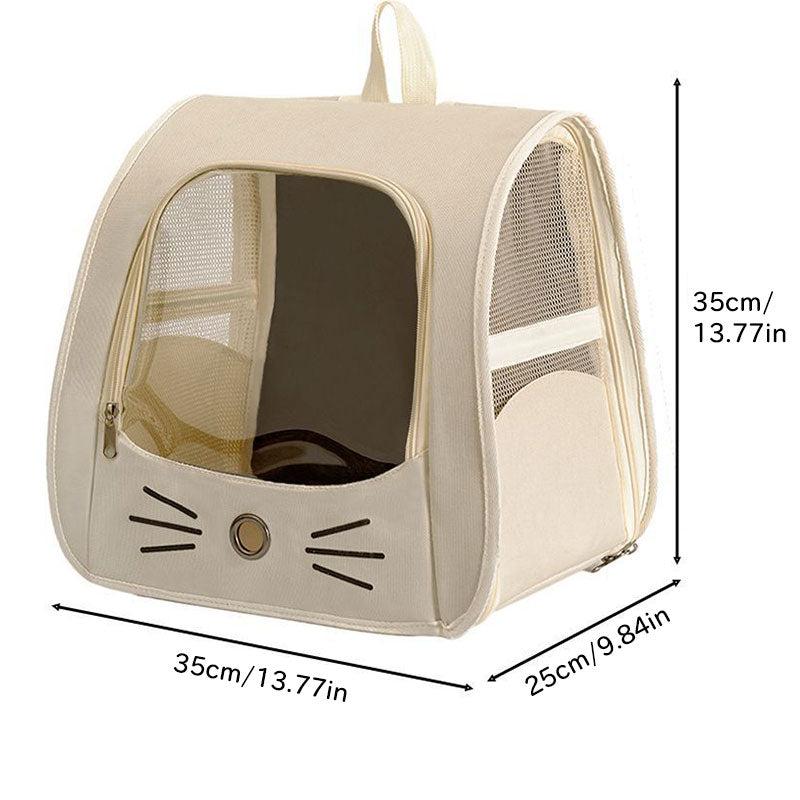 Breathable Mesh Pet Carrier Backpack for Small Dogs & Cats
