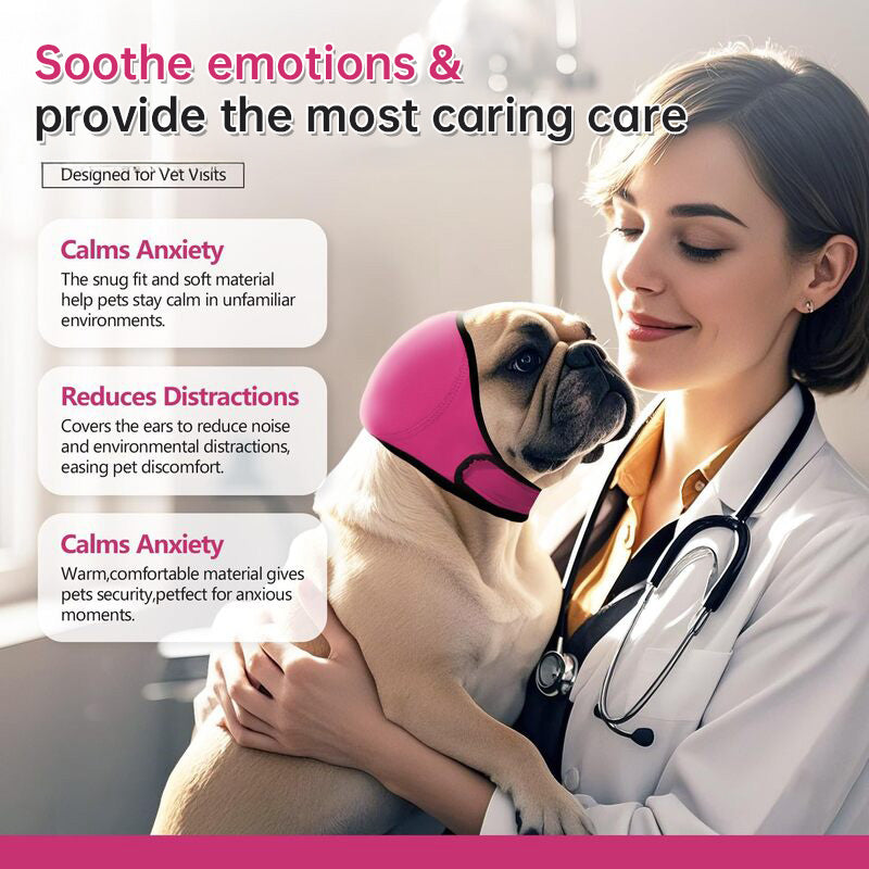 Noise-Cancelling Dog Ear Muffs - Waterproof for Swimming & Grooming