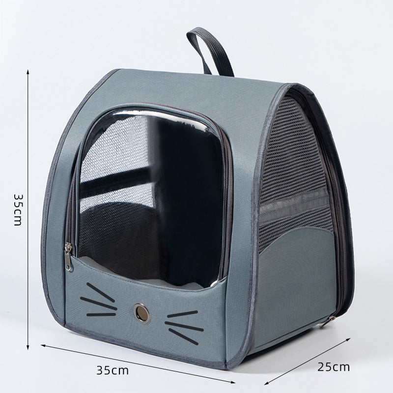 Breathable Mesh Pet Carrier Backpack for Small Dogs & Cats