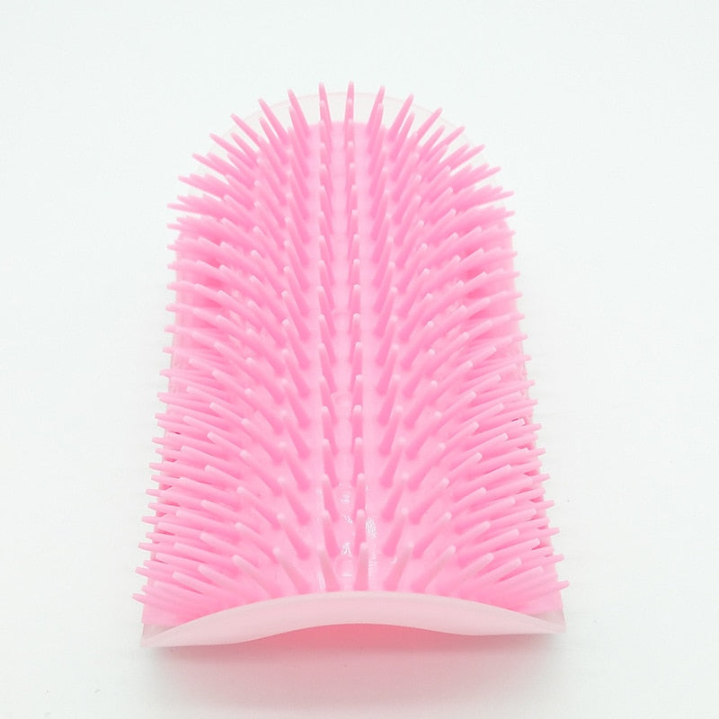 Self-Grooming Massage Brush for Cats - With Catnip Holder