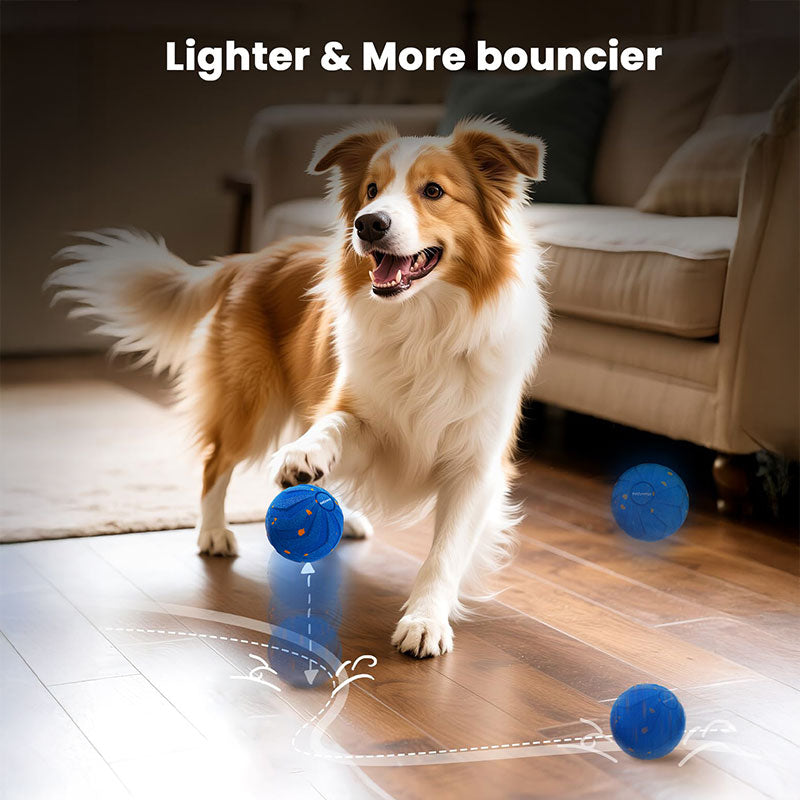 Interactive Chew Ball for Dogs - Bounce & Spin Motion Toy