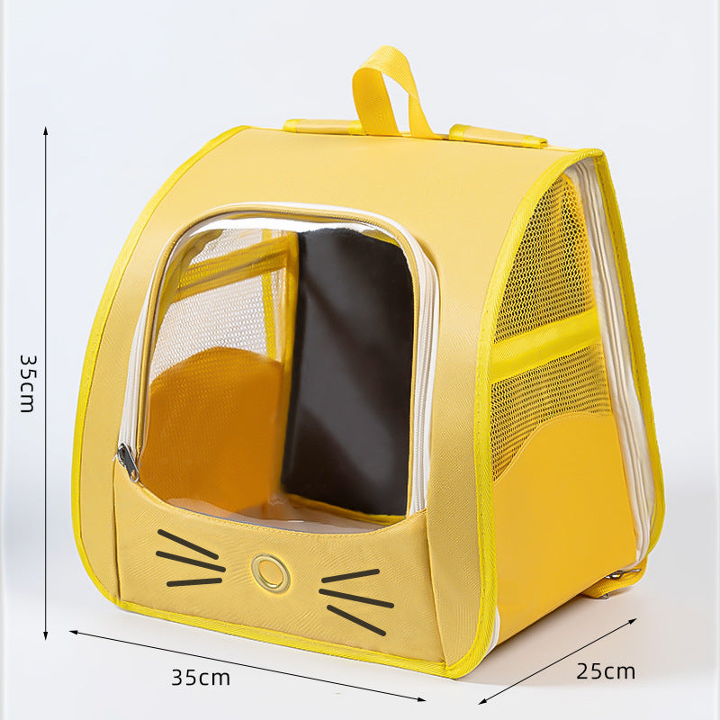 Breathable Mesh Pet Carrier Backpack for Small Dogs & Cats