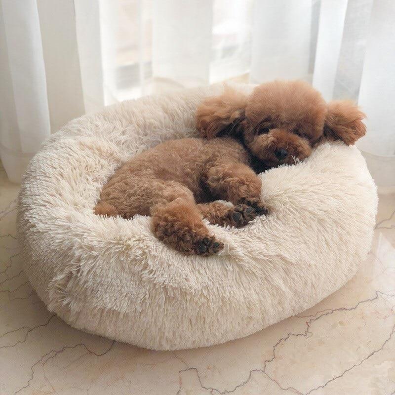 Plush Cozy Kennel Bed for Dogs