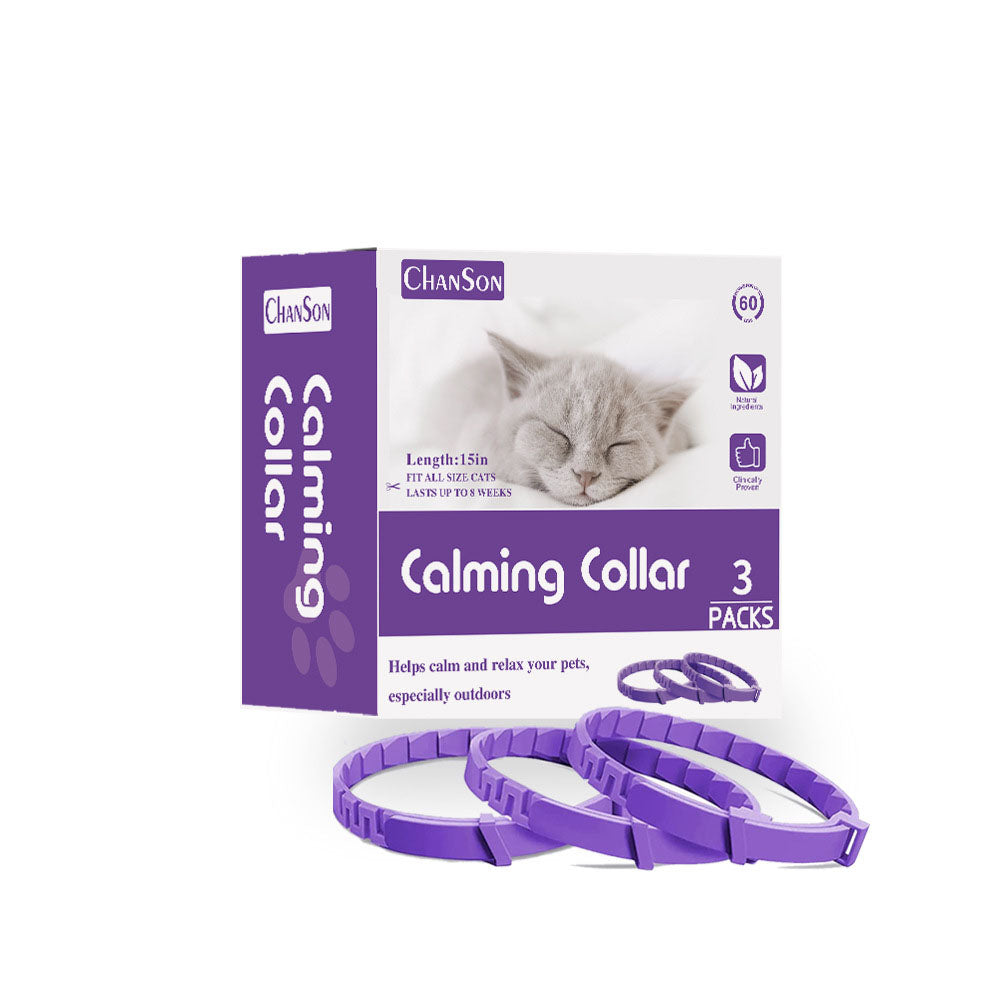 Calming Collar for Dogs & Cats - Adjustable, Waterproof, Anxiety Relief