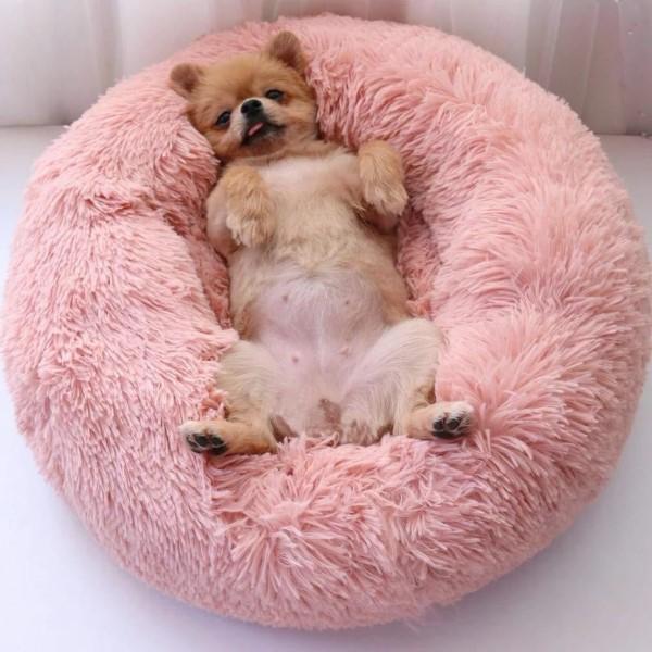 Plush Cozy Kennel Bed for Dogs
