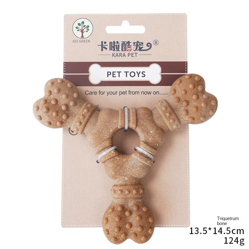 Bone-Shaped Chew Toy for Dogs - Durable Teeth Cleaning Stick