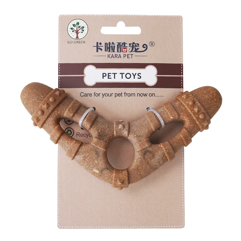 Bone-Shaped Chew Toy for Dogs - Durable Teeth Cleaning Stick