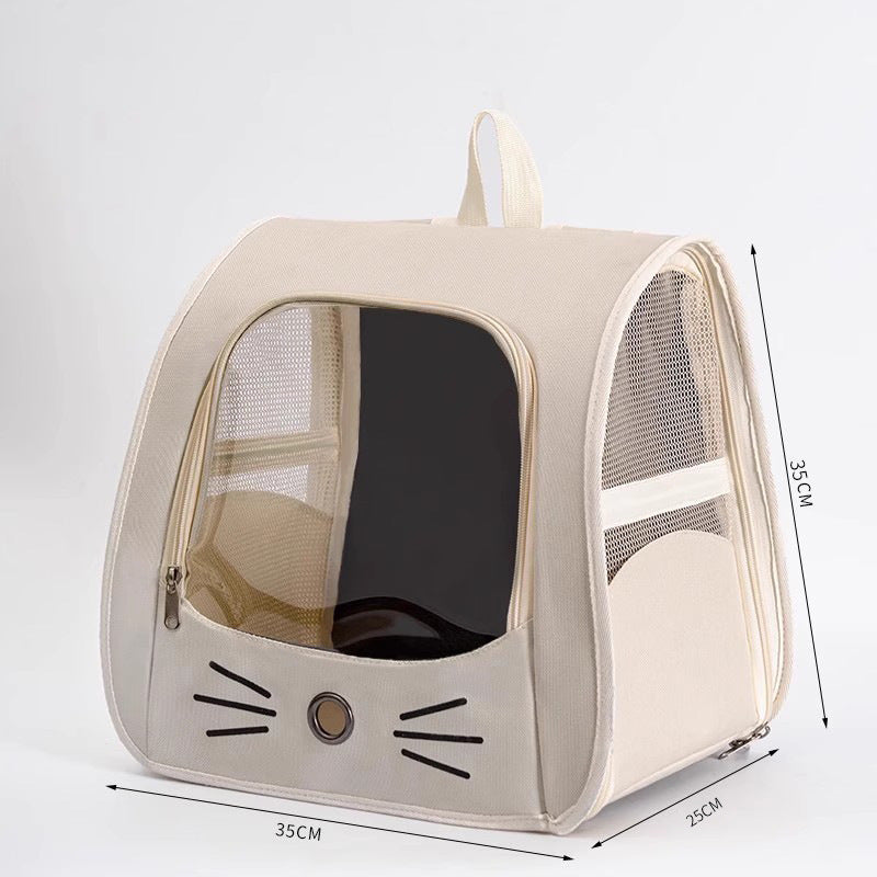 Breathable Mesh Pet Carrier Backpack for Small Dogs & Cats