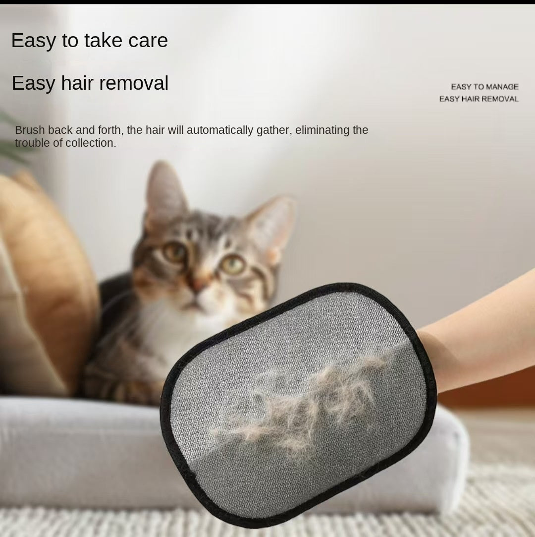 Pet Grooming Glove - Anti-Static Hair Removal for Cats & Dogs
