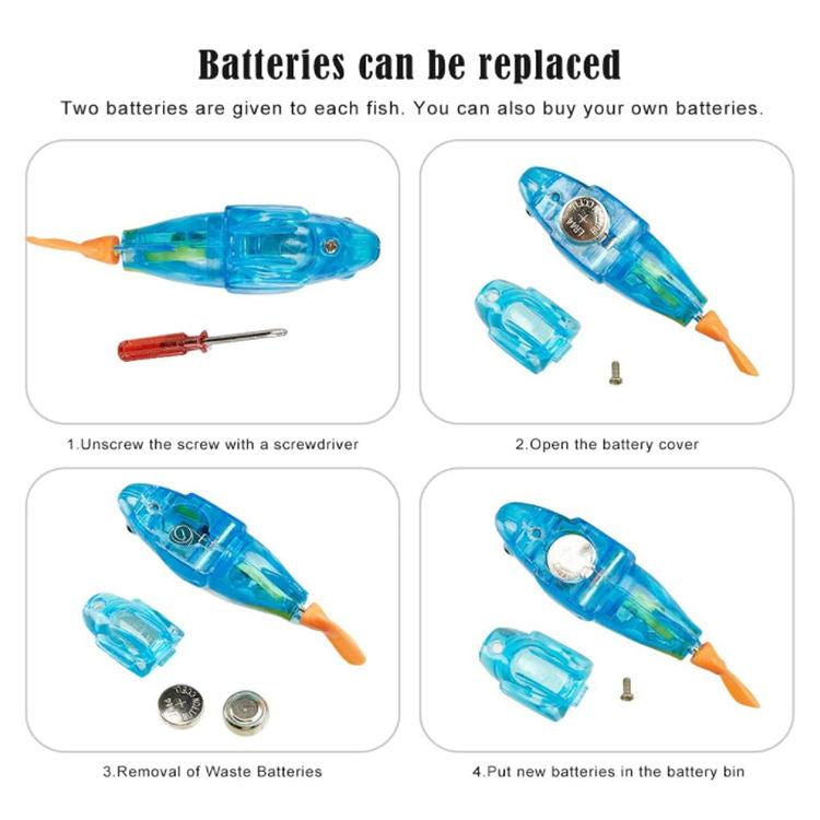 Interactive Robotic Swimming Fish Toy for Cats - Motion-Activated