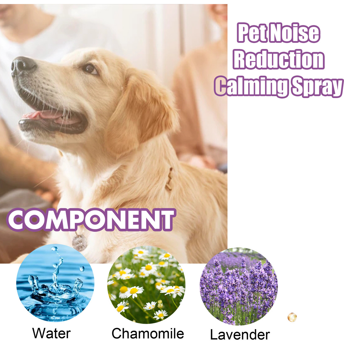 Calming Spray for Pets - Stress & Noise Anxiety Relief