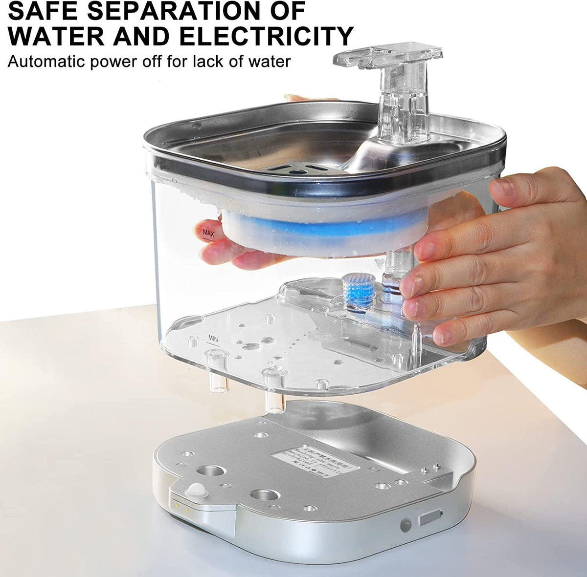 Wireless Smart Pet Water Dispenser - Auto-Circulating, Rechargeable
