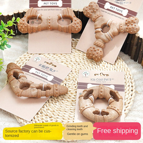Bone-Shaped Chew Toy for Dogs - Durable Teeth Cleaning Stick