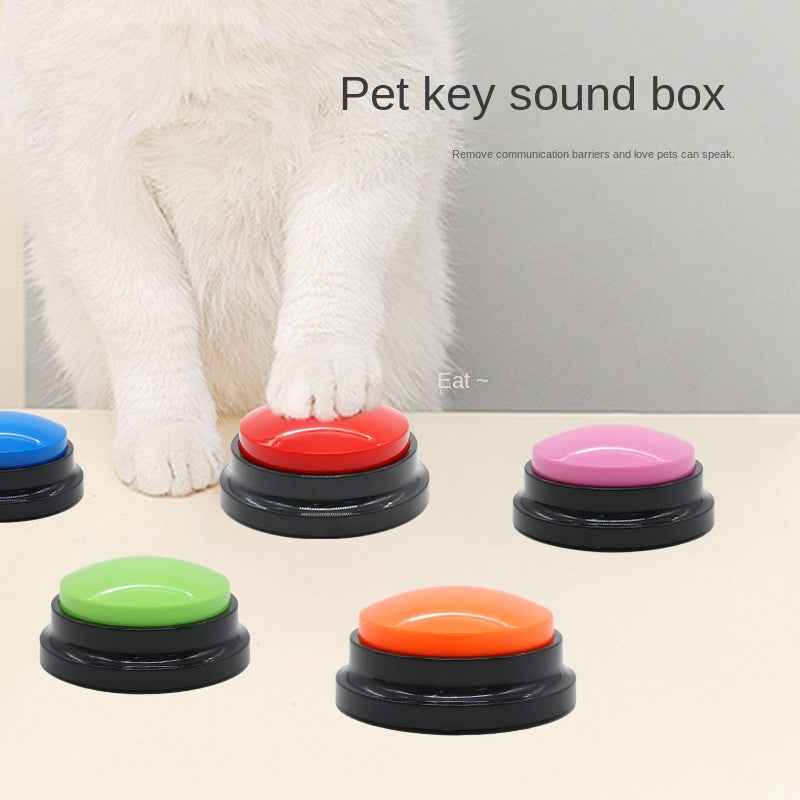 Talking Buttons for Dogs & Cats - Recordable Communication Toy
