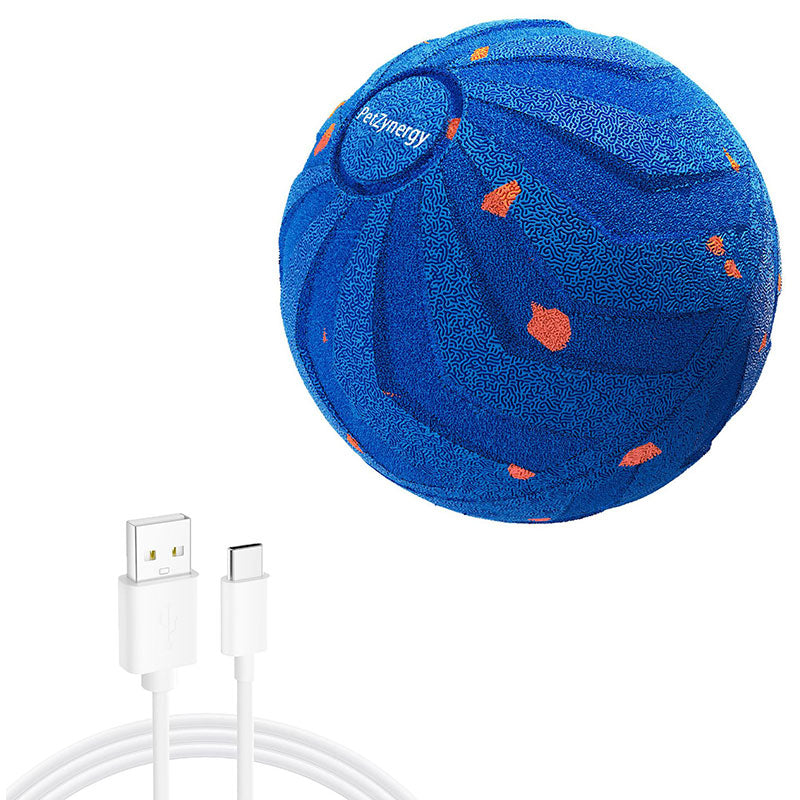 Interactive Chew Ball for Dogs - Bounce & Spin Motion Toy
