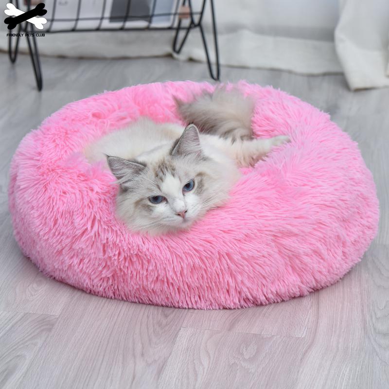 Donut Cuddler Bed for Dogs & Cats - Ultra-Soft, Washable