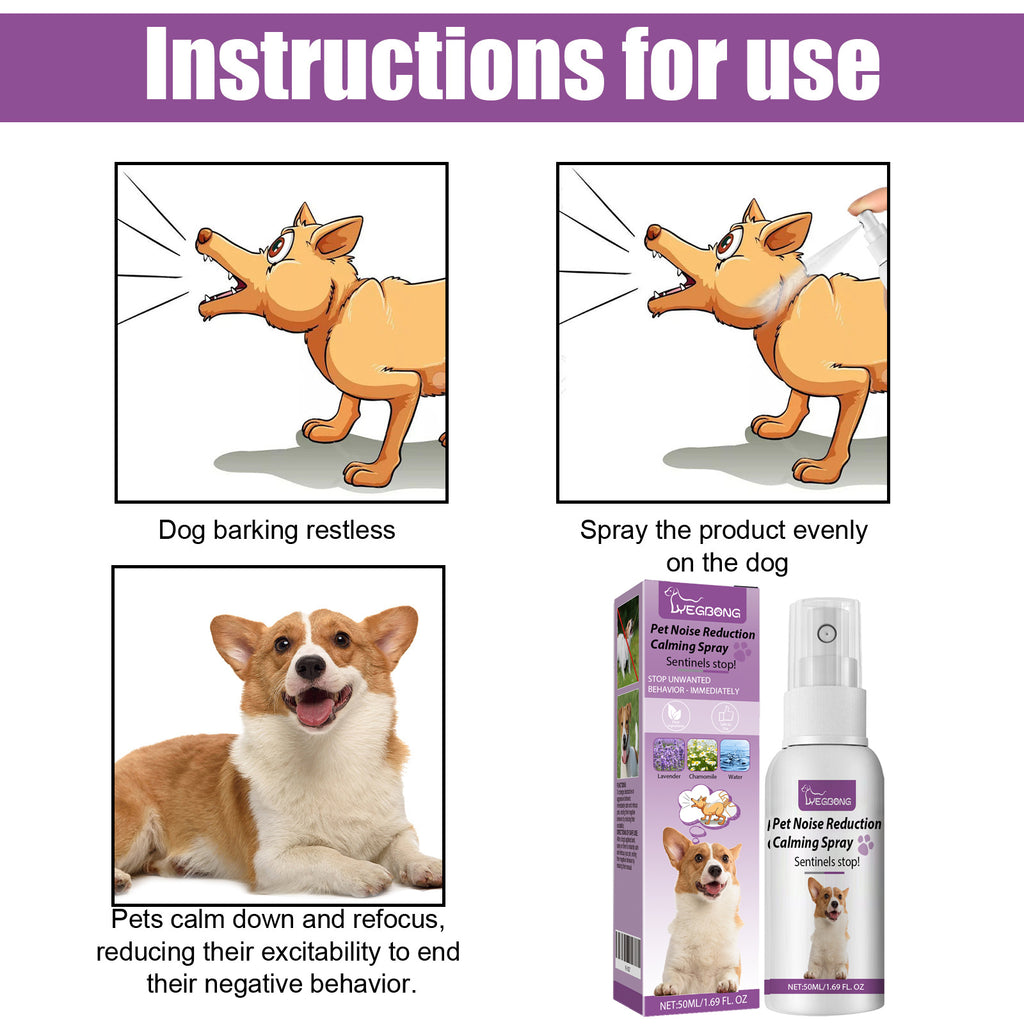 Calming Spray for Pets - Stress & Noise Anxiety Relief