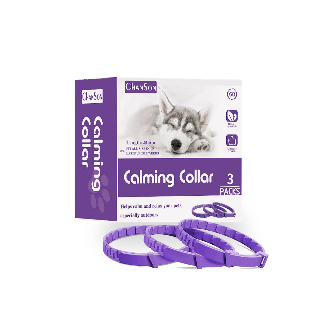 Calming Collar for Dogs & Cats - Adjustable, Waterproof, Anxiety Relief