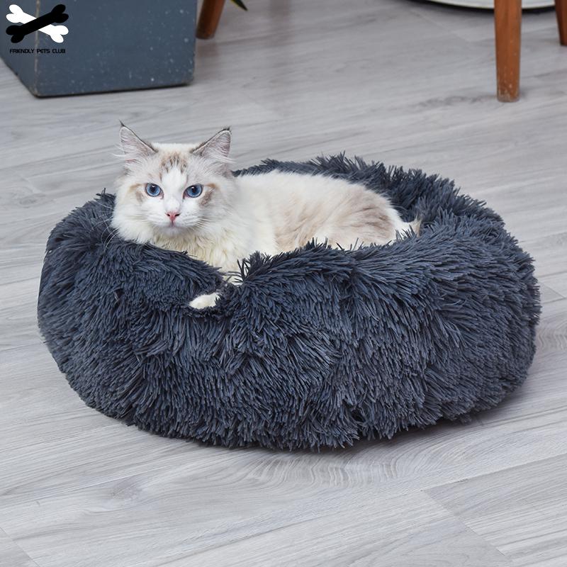 Donut Cuddler Bed for Dogs & Cats - Ultra-Soft, Washable