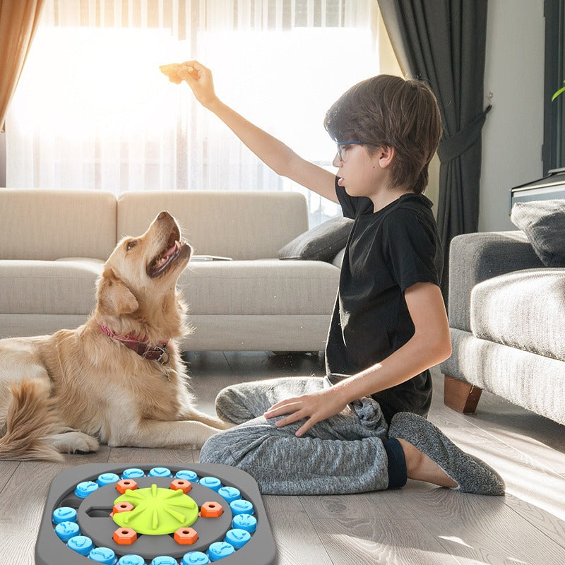 Interactive Treat-Hiding Puzzle Feeder for Dogs & Cats