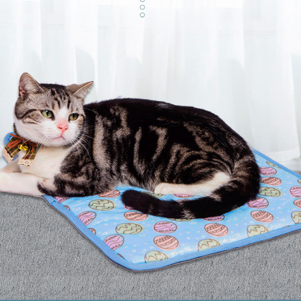 Cool-Touch Ice Silk Cooling Mat for Cats & Dogs