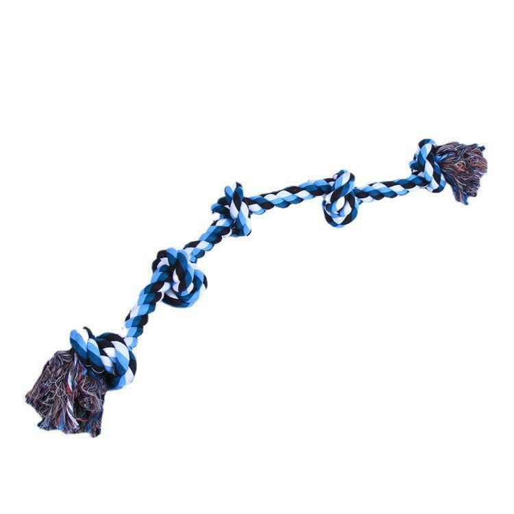 Five-Knot Cotton Rope Chew Toy for Large Dogs