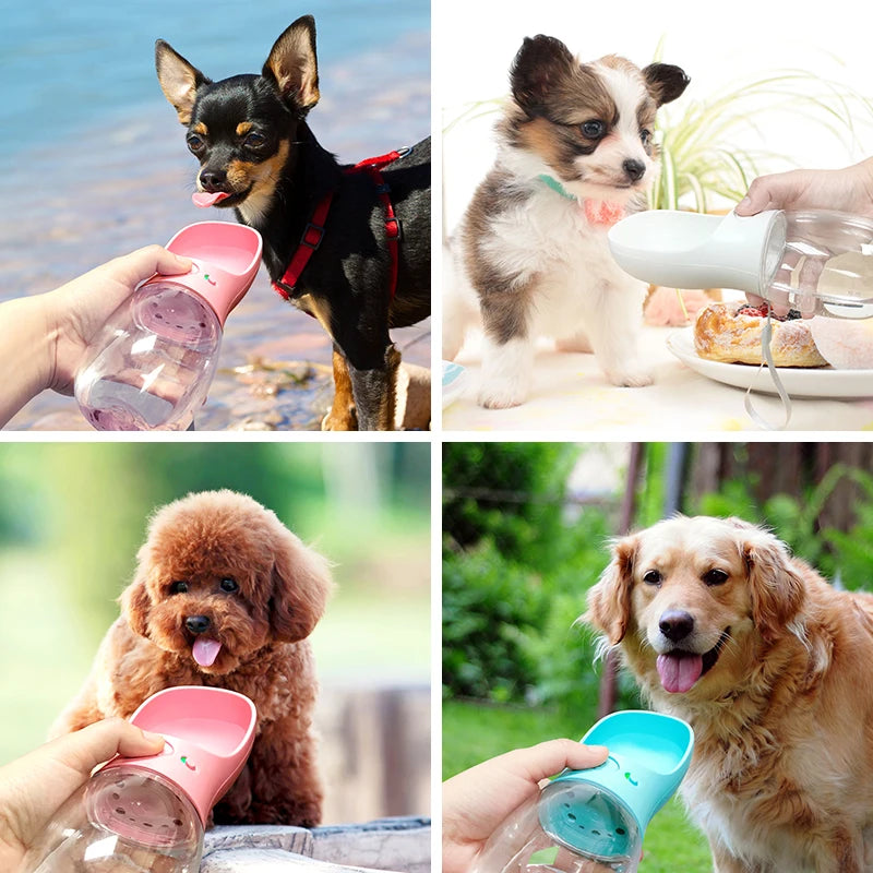 Portable Travel Water Bottle for Dogs & Cats - Leak-Proof Drinking Dispenser