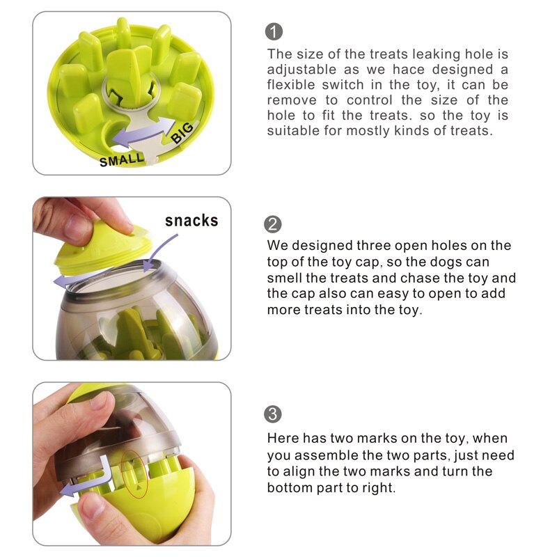 Interactive IQ Treat Ball - Food-Dispensing Puzzle Toy for Dogs