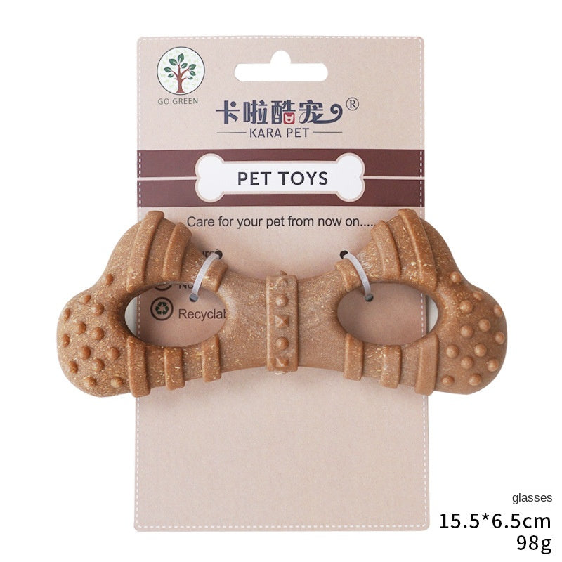 Bone-Shaped Chew Toy for Dogs - Durable Teeth Cleaning Stick