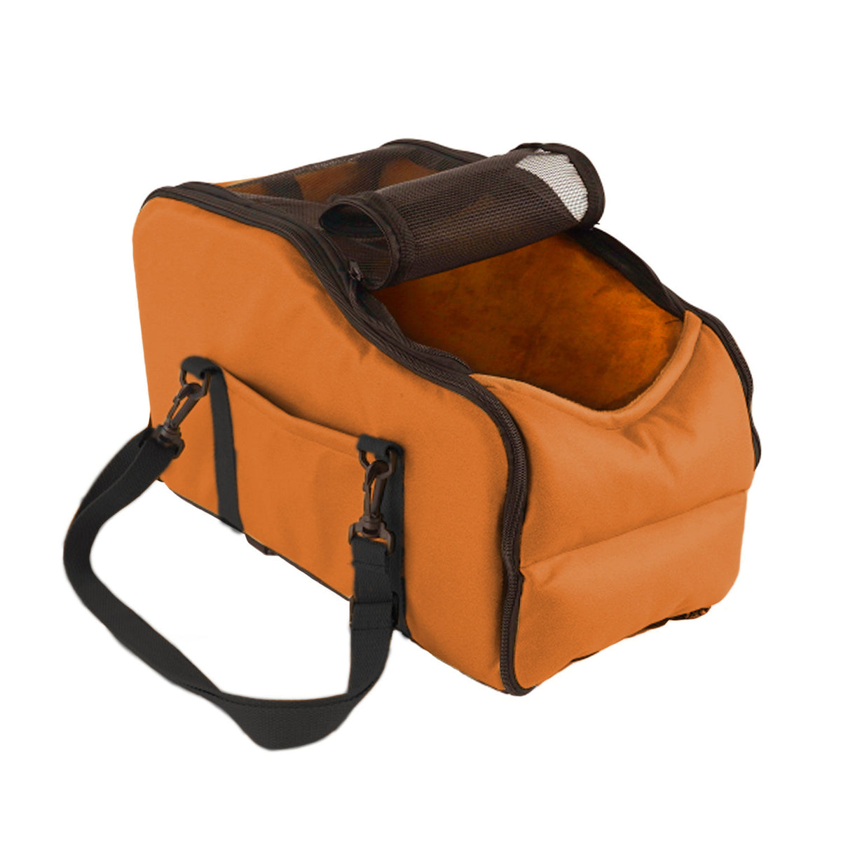 Portable Car Center Console Pet Bed - Travel Safety Seat for Small Dogs