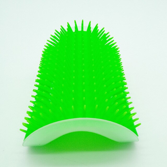 Self-Grooming Massage Brush for Cats - With Catnip Holder